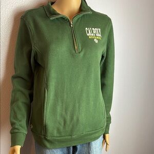 Cal Poly Mustangs Green Quarter-Zip Women's Top